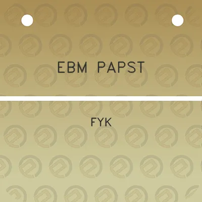 ebm-papst-fyk