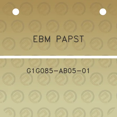 ebm-papst-g1g085-ab05-01