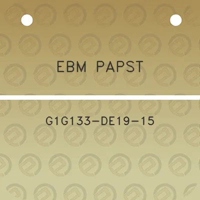 ebm-papst-g1g133-de19-15