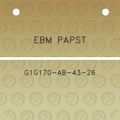 ebm-papst-g1g170-ab-43-26