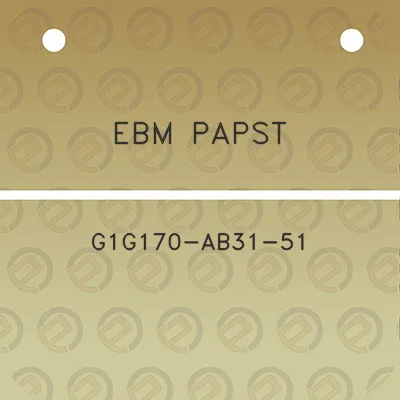 ebm-papst-g1g170-ab31-51