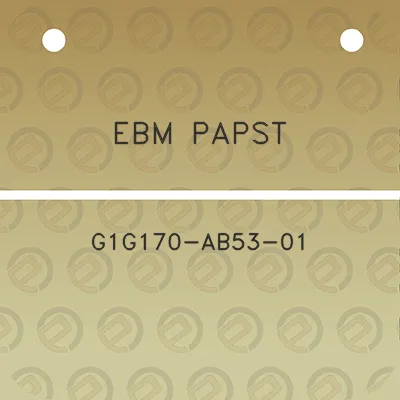 ebm-papst-g1g170-ab53-01