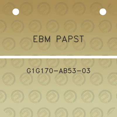 ebm-papst-g1g170-ab53-03