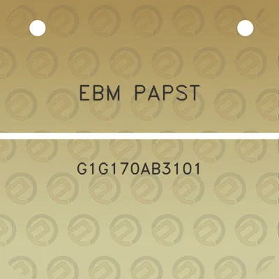 ebm-papst-g1g170ab3101