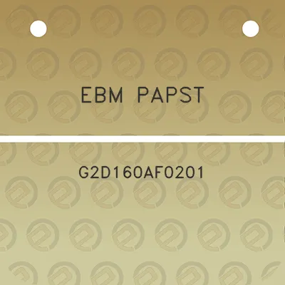 ebm-papst-g2d160af0201