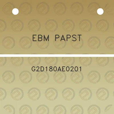 ebm-papst-g2d180ae0201