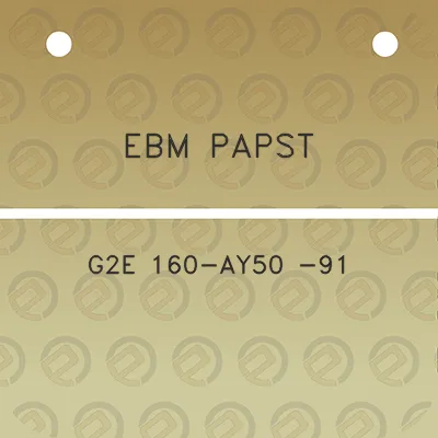 ebm-papst-g2e-160-ay50-91