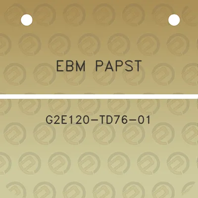 ebm-papst-g2e120-td76-01