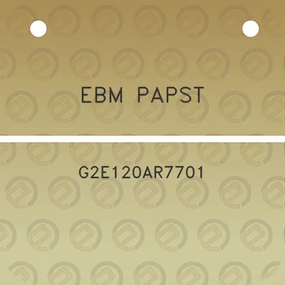 ebm-papst-g2e120ar7701