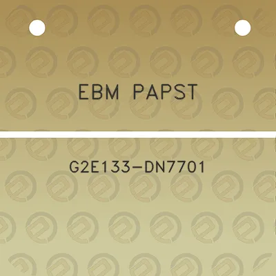 ebm-papst-g2e133-dn7701