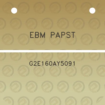 ebm-papst-g2e160ay5091