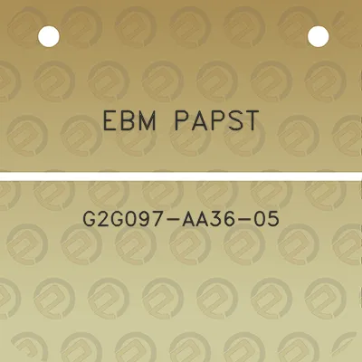 ebm-papst-g2g097-aa36-05