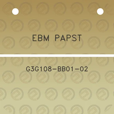 ebm-papst-g3g108-bb01-02