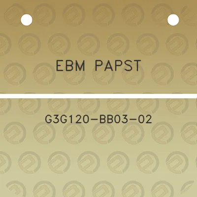 ebm-papst-g3g120-bb03-02