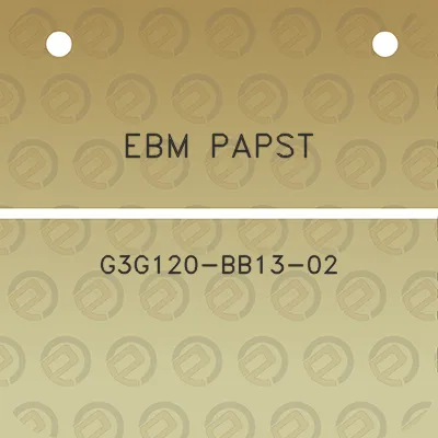 ebm-papst-g3g120-bb13-02