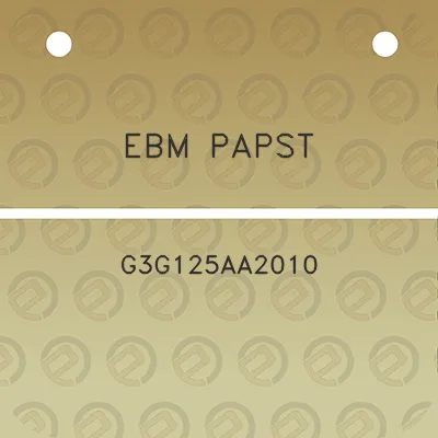 ebm-papst-g3g125aa2010