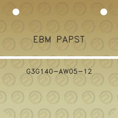 ebm-papst-g3g140-aw05-12