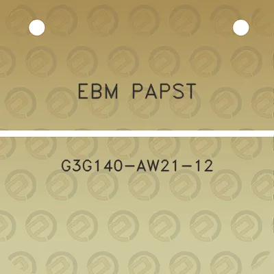 ebm-papst-g3g140-aw21-12