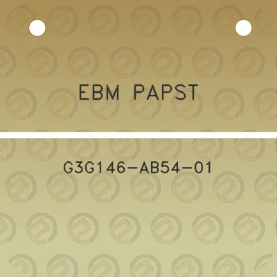 ebm-papst-g3g146-ab54-01