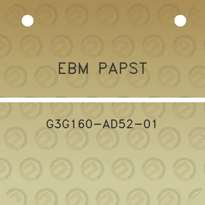 ebm-papst-g3g160-ad52-01