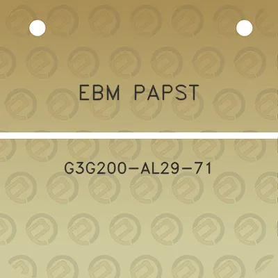 ebm-papst-g3g200-al29-71