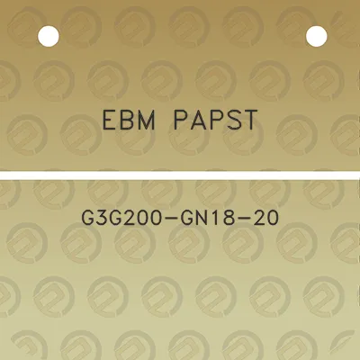 ebm-papst-g3g200-gn18-20