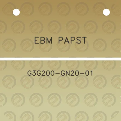 ebm-papst-g3g200-gn20-01