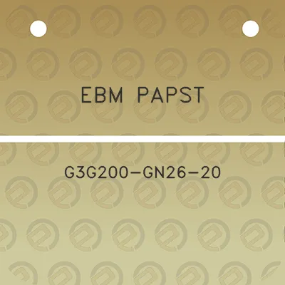 ebm-papst-g3g200-gn26-20