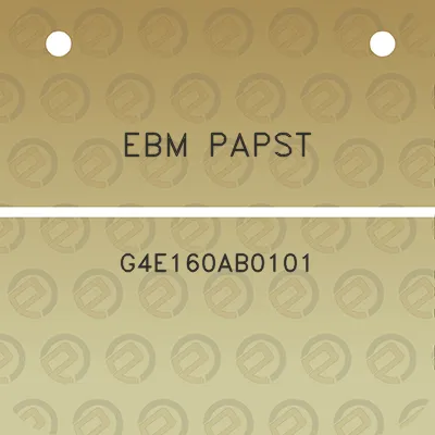 ebm-papst-g4e160ab0101