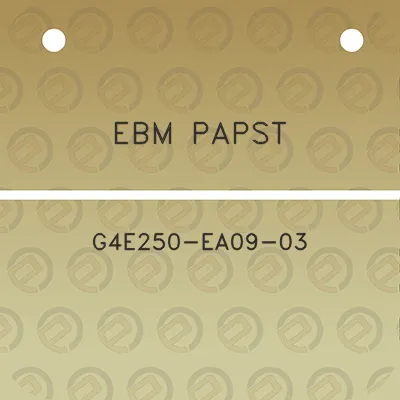 ebm-papst-g4e250-ea09-03