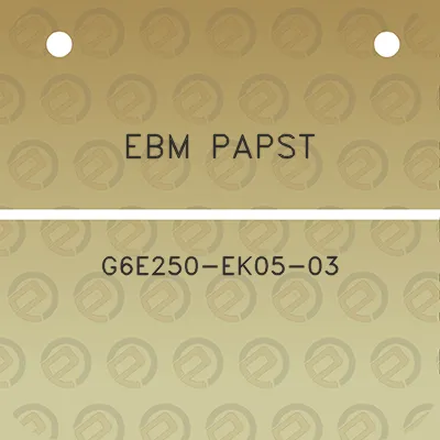 ebm-papst-g6e250-ek05-03