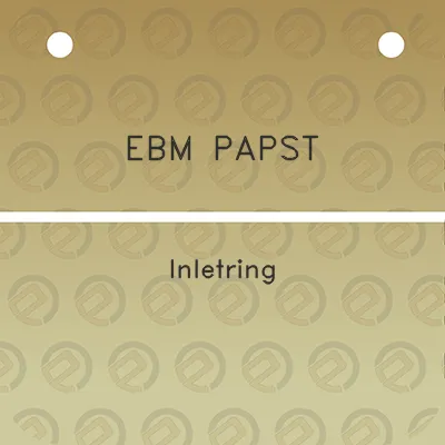 ebm-papst-inletring