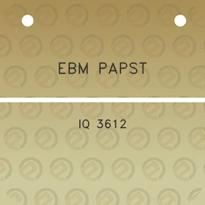 ebm-papst-iq-3612