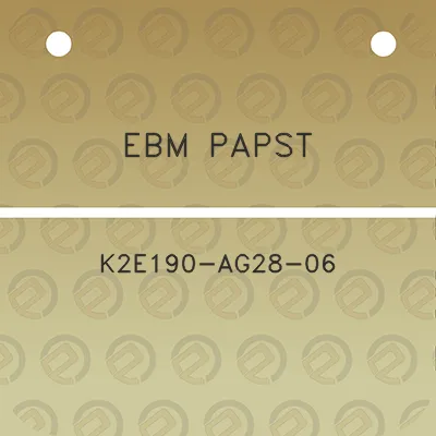 ebm-papst-k2e190-ag28-06