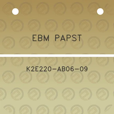 ebm-papst-k2e220-ab06-09