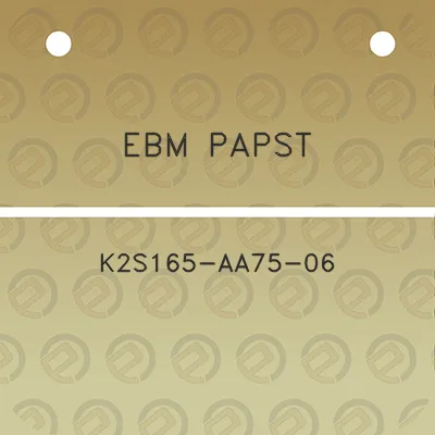 ebm-papst-k2s165-aa75-06