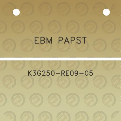 ebm-papst-k3g250-re09-05