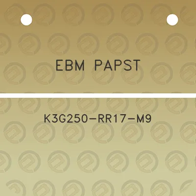 ebm-papst-k3g250-rr17-m9