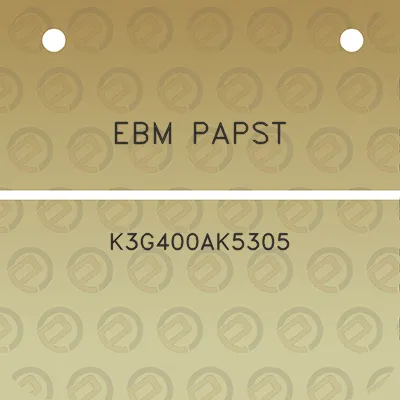 ebm-papst-k3g400ak5305