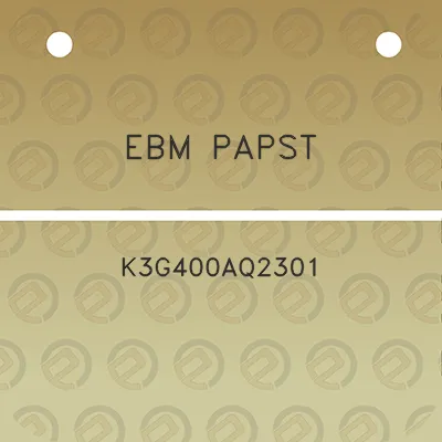 ebm-papst-k3g400aq2301