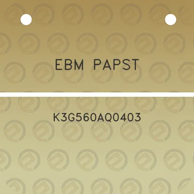 ebm-papst-k3g560aq0403