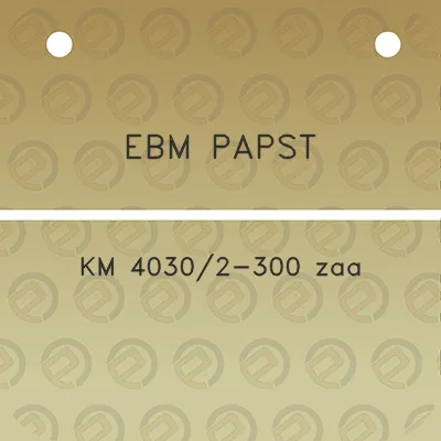 ebm-papst-km-40302-300-zaa