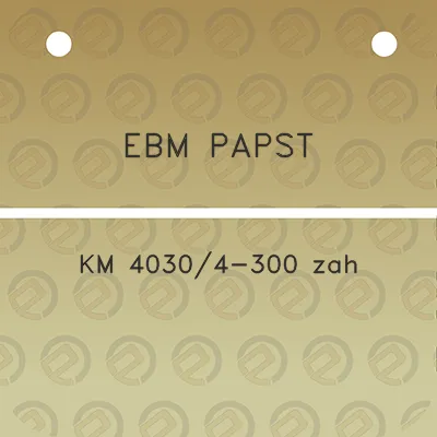 ebm-papst-km-40304-300-zah