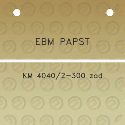 ebm-papst-km-40402-300-zad