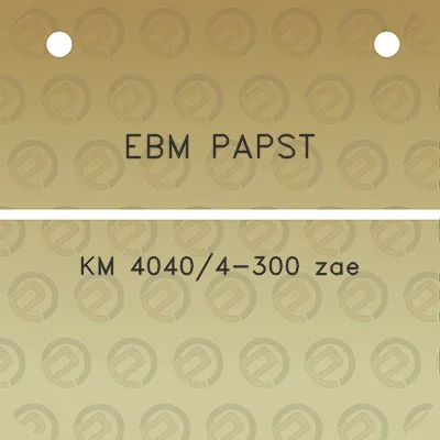 ebm-papst-km-40404-300-zae