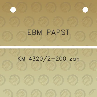 ebm-papst-km-43202-200-zah