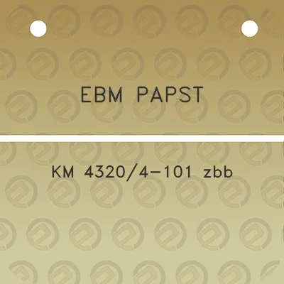 ebm-papst-km-43204-101-zbb