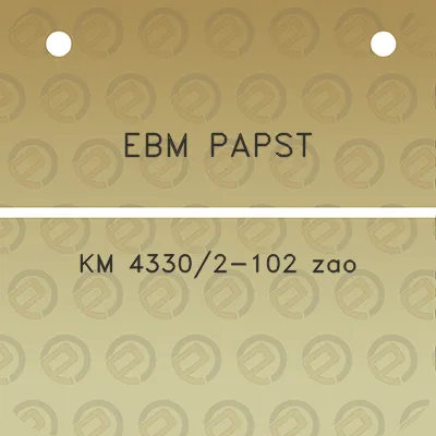 ebm-papst-km-43302-102-zao