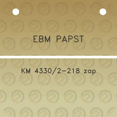 ebm-papst-km-43302-218-zap