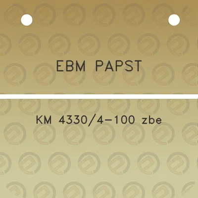 ebm-papst-km-43304-100-zbe